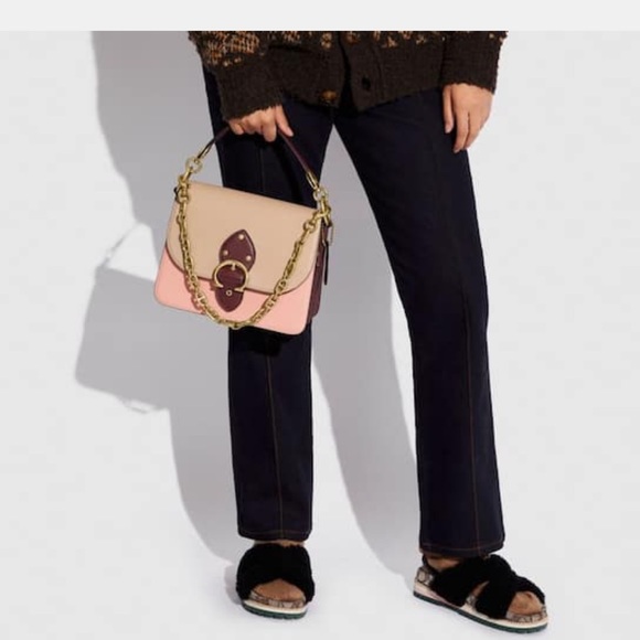 NEW COACH BEAT SHOULDER BAG IN COLORBLOCK - Picture 4 of 5